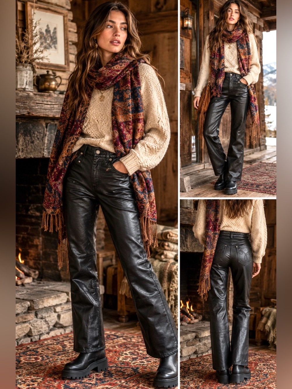 Wilsons Leather Black Straight Leg Leather Pants—runs small - Picture 2 of 13
